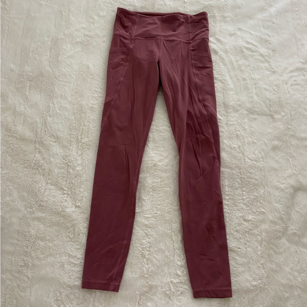 Athleta Women's Leggings - Mauve/Pink
